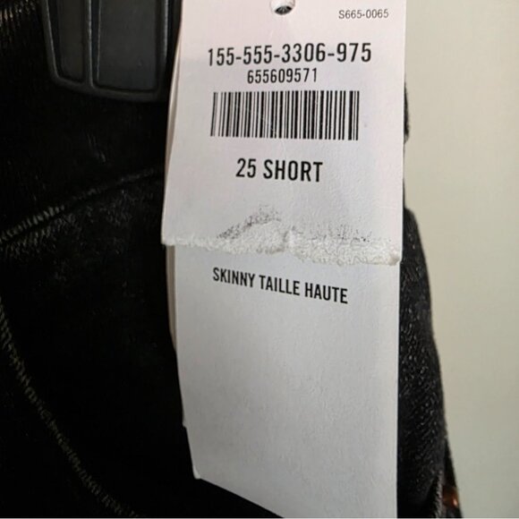 Abercrombie & Fitch Curve Love Skinny High Rise Jeans 25/0 Short Black Denim NWT - Picture 2 of 7